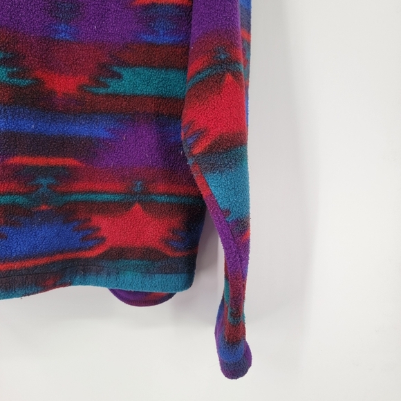 Little Big Horn Fleece Pullover Men's Medium Retro Vintage Wild West Low Pile - Picture 13 of 15